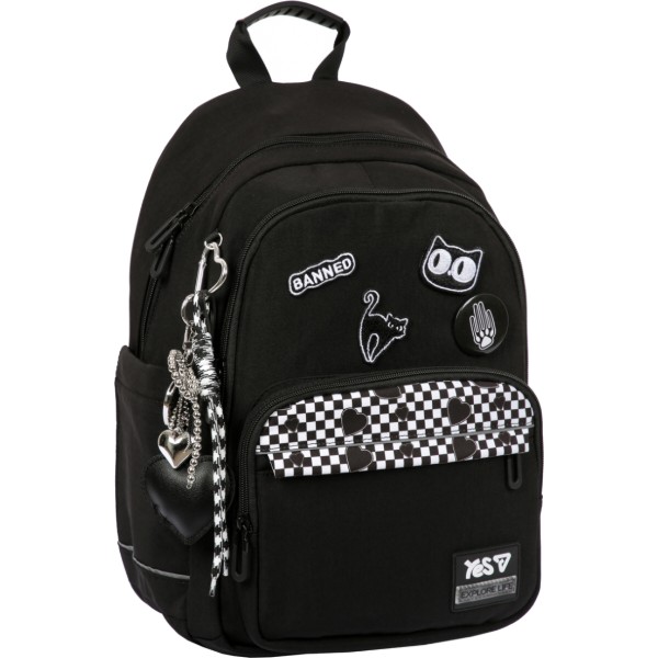 Фото - Рюкзак шкільний YES TS-47M Black Cat (550306)